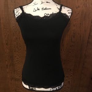 Ann Taylor Black Lace Camisole Size Small